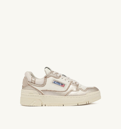 CLC Low Sneaker – Platinum Leather & Suede