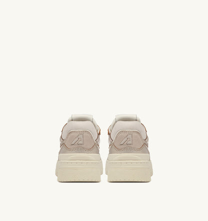 CLC Low Sneaker – Platinum Leather & Suede