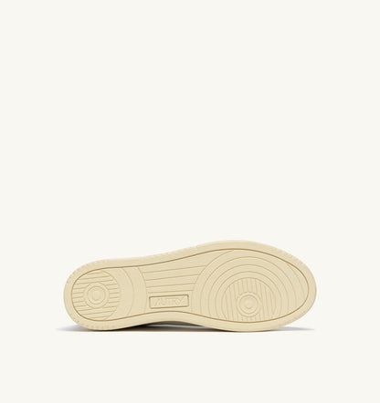 Medalist Low Sneaker – White/Persimmon Orange Leather