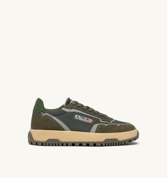 Wildpace Low Sneaker – Schio/Military Mesh & Suede