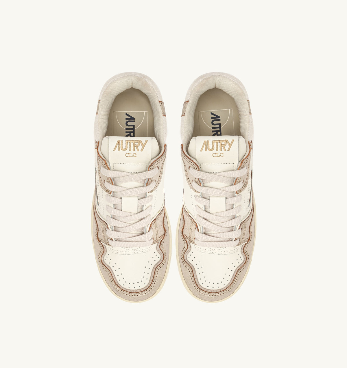 CLC Low Sneaker – Platinum Leather & Suede