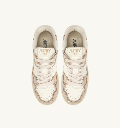 CLC Low Sneaker – Platinum Leather & Suede