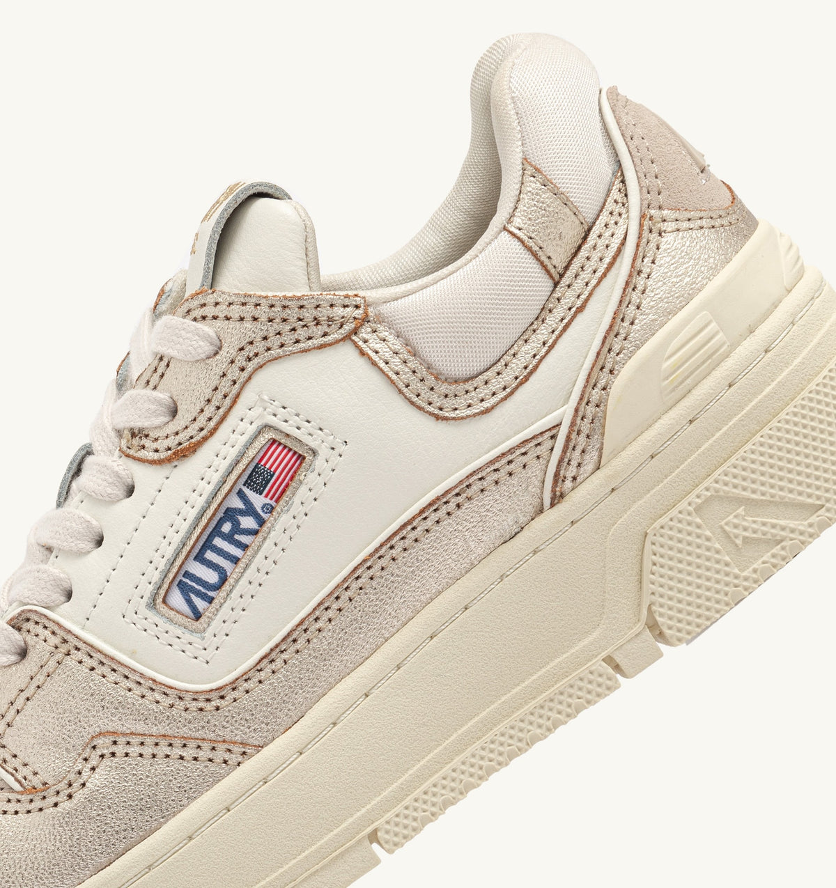 CLC Low Sneaker – Platinum Leather & Suede