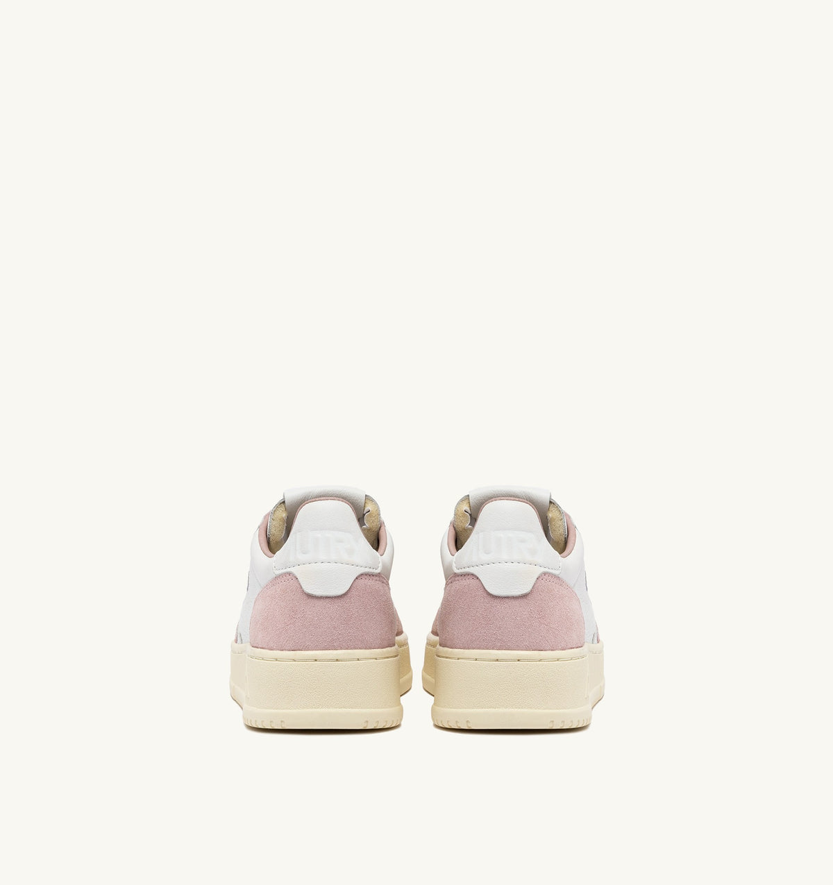 Medalist Low Sneaker – White/Powder Leather & Suede