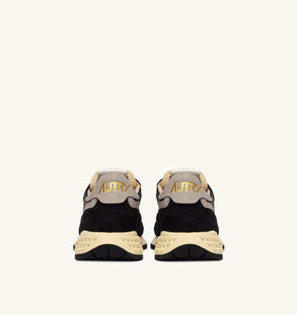 Reelwind Low Sneaker – Black Nylon & Suede
