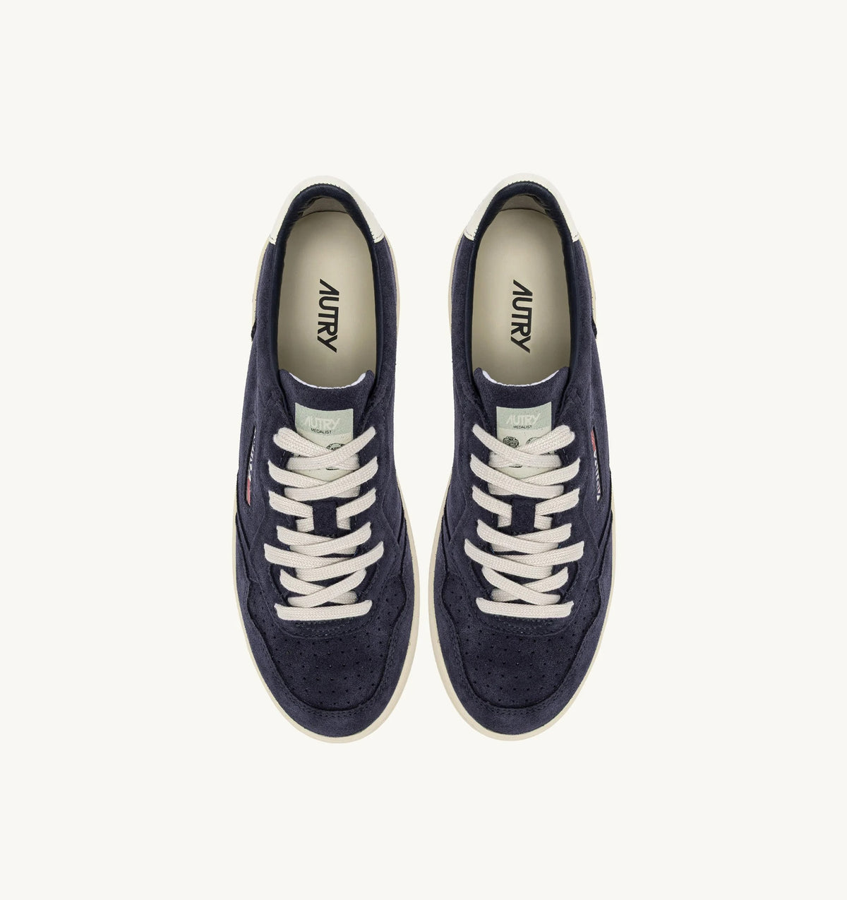 Medalist Low Sneaker – Space & White Suede